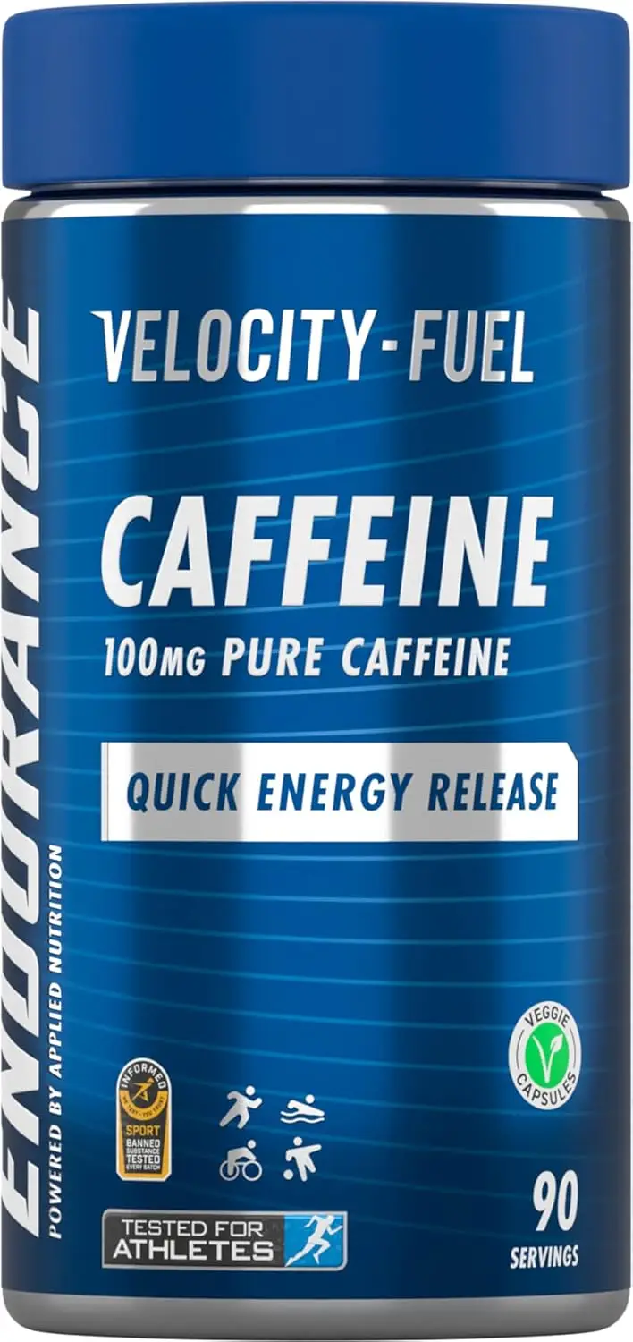 Caffeine In Pure Form Applied Nutrition Pure Caffeine Energy 100mg Vegan Capsules - 90 ...