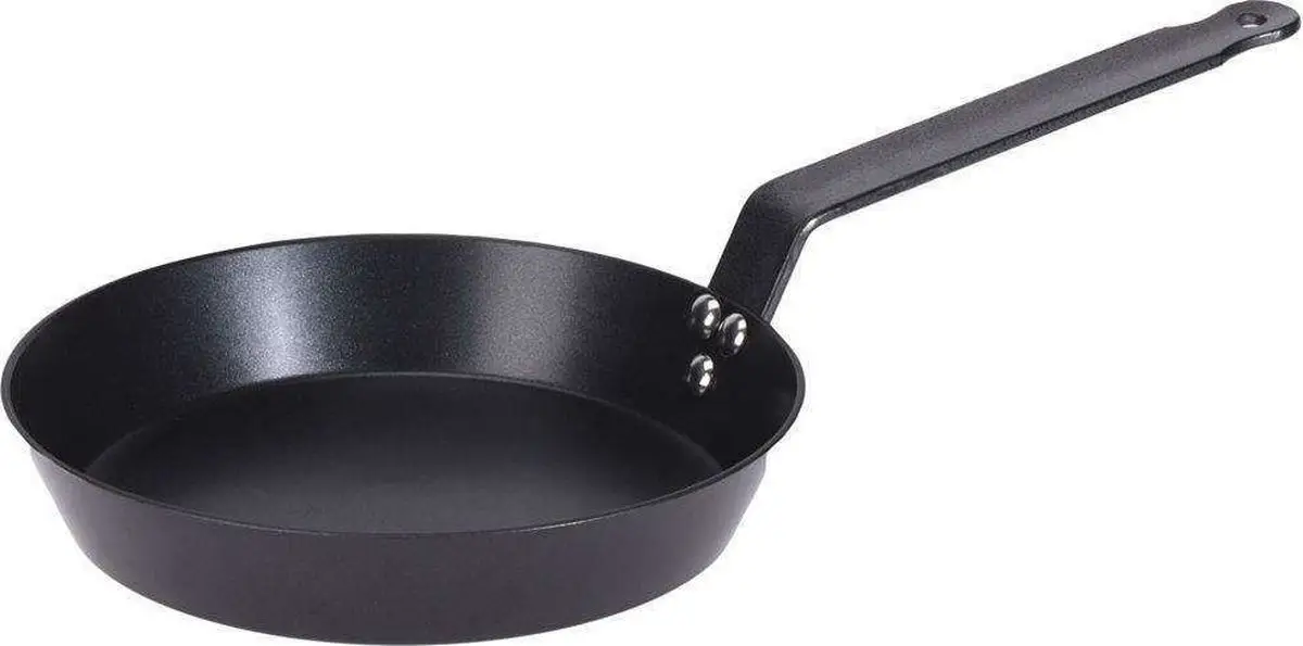 Industriële Koekenpan Met Ijzeren Handvat - 24 Cm, Zwart | Koekenpannen Industriële Koekenpan Met Ijzeren Handvat - 24 Cm, Zwart | Koekenpannen