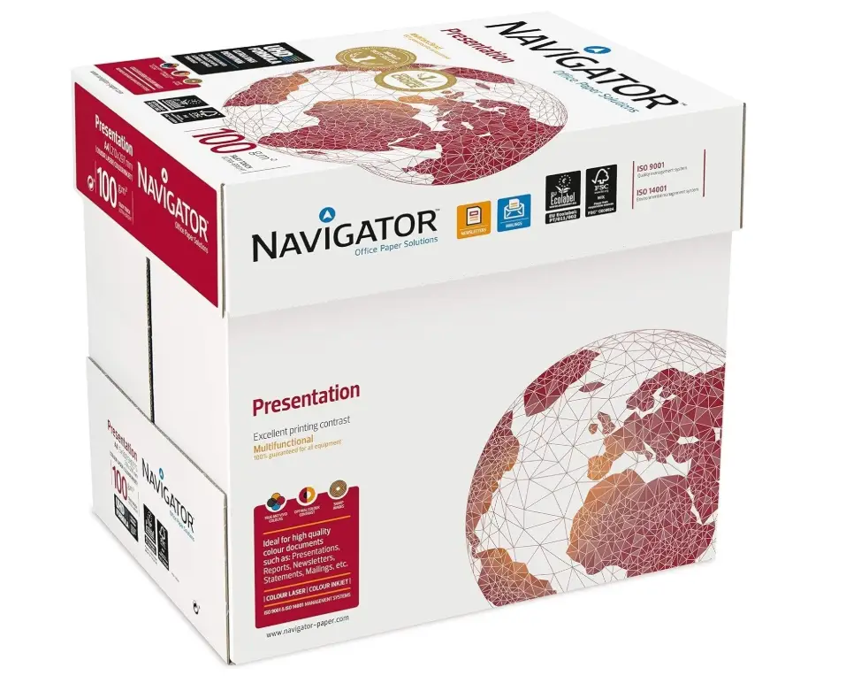 Navigator A4 Presentation Paper White 100gsm Box of 5 Reams | Paper ...