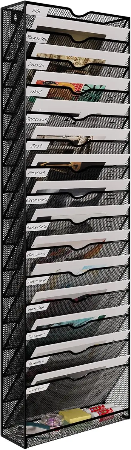 Porte-Dossiers Acrylique Transparent 3 Compartiments – Organiseur Bureau 22,9 X 16,5 X 16,5 Cm, Design Moderne Et Pratique