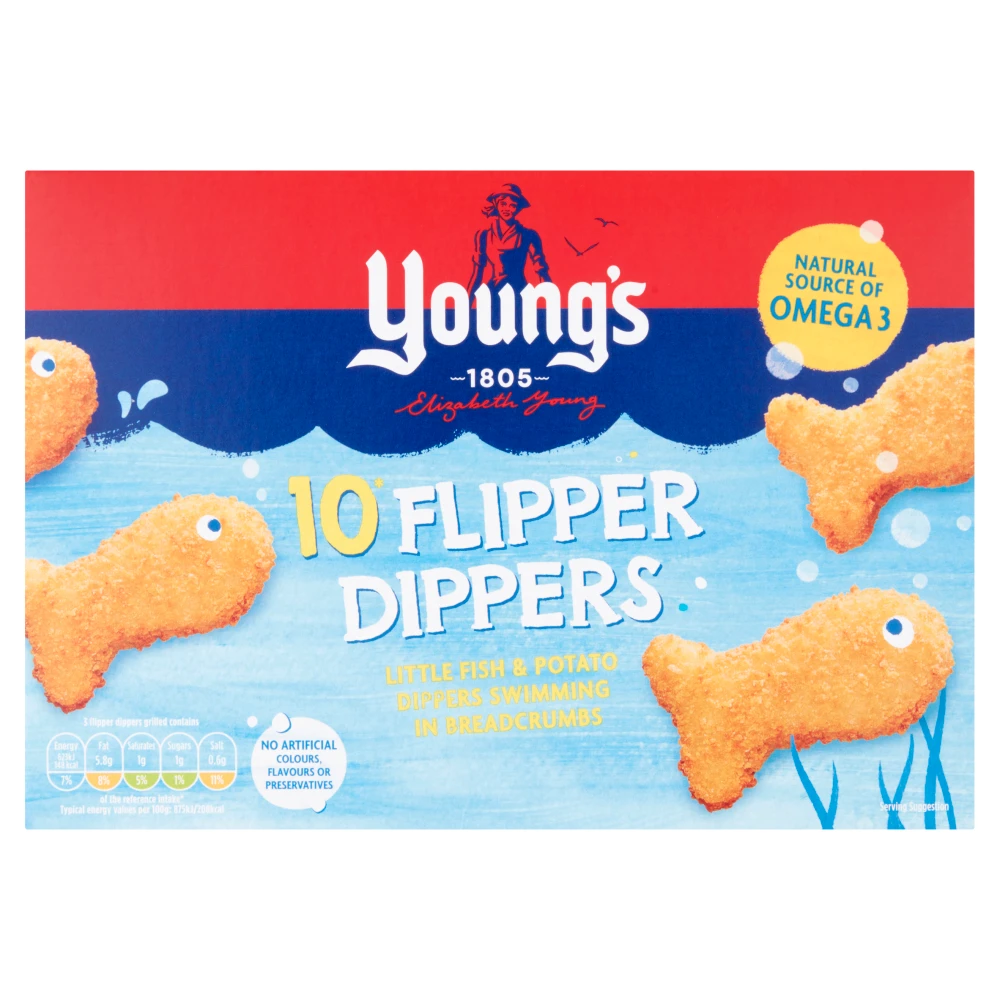 Youngs Flipper Dippers 250g | Frozen Fish & Seafood | Joybuy