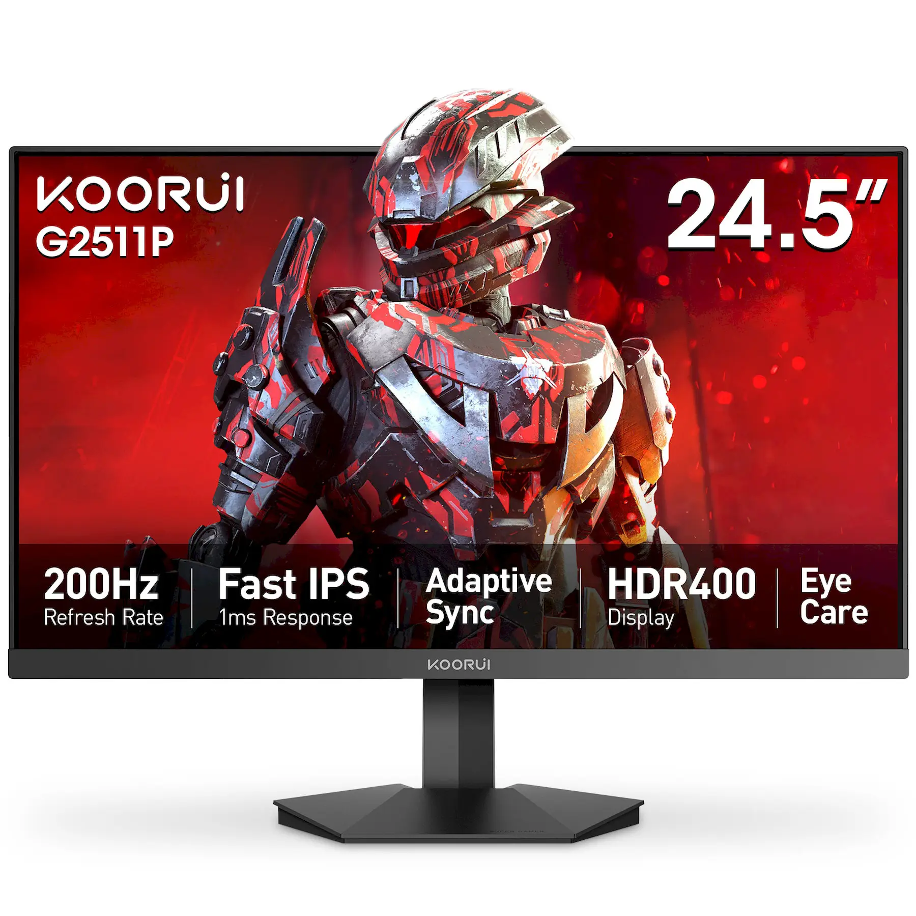 KOORUI ゲーミングモニター G2511P 24.5インチ 200Hz IPS 1ms 200Hz 24.5インチ】 KOORUI G2511P Amazon.com: KOORUI 24.5