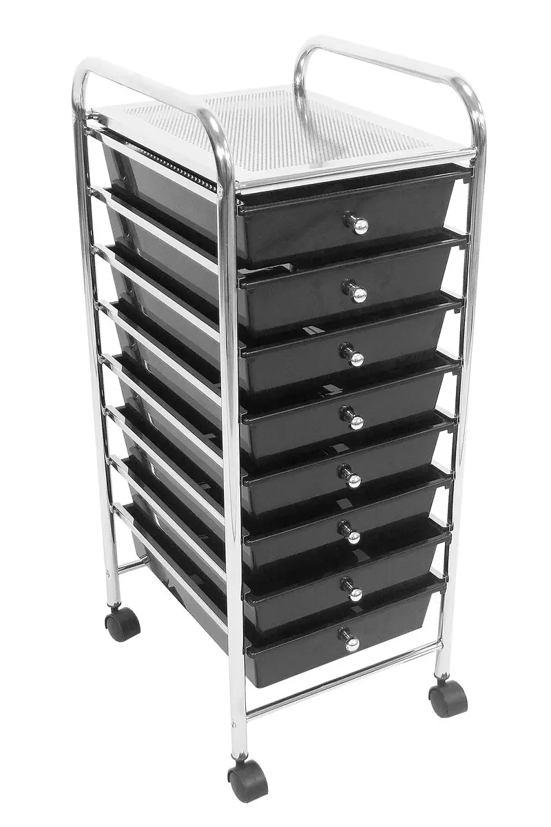 Black Plastic Drawers Trolley Storage Carts Joybuy black-plastic-drawers-trolley-storage-carts-joybuy