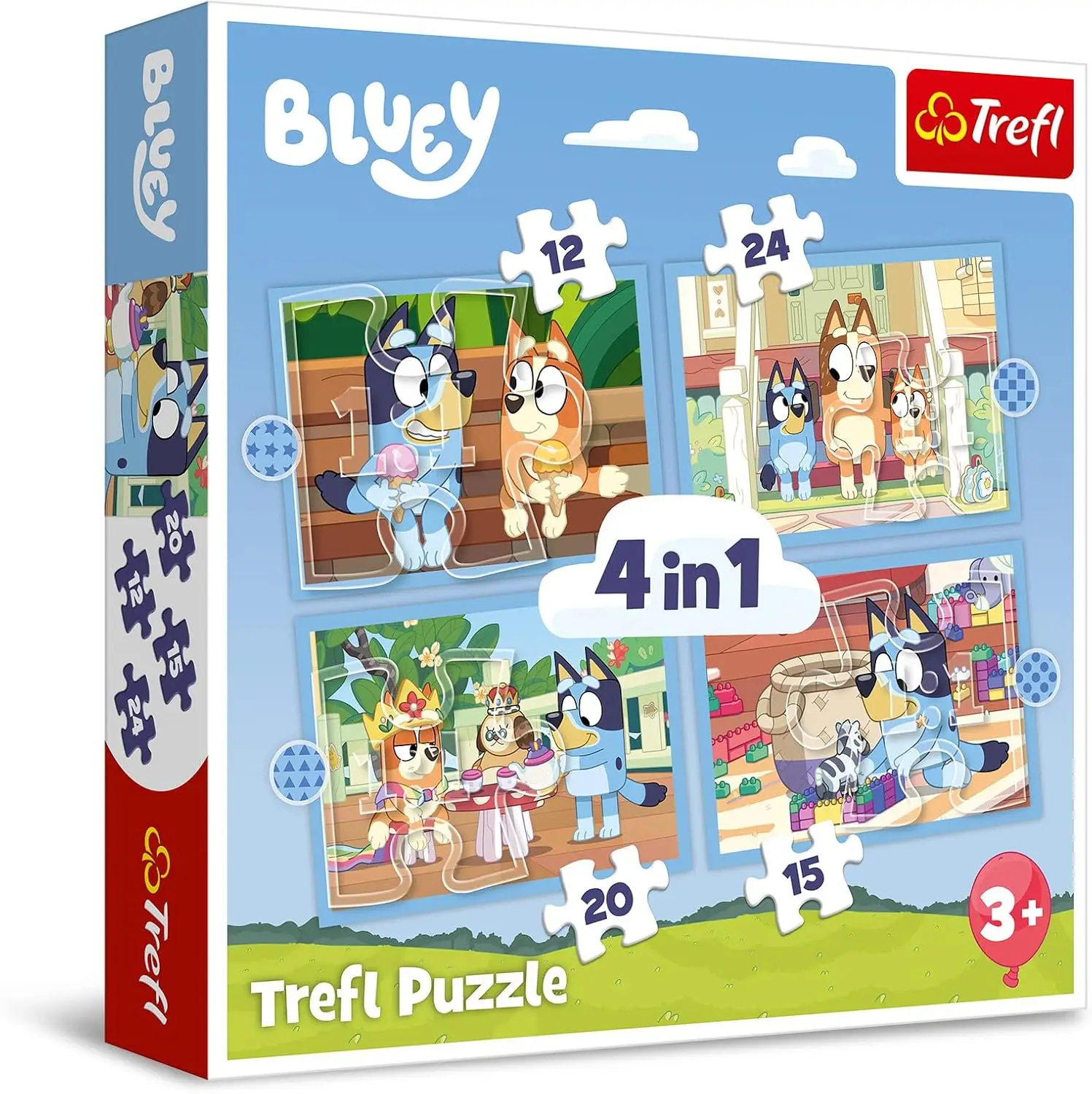 4 In 1 Puzzle - Bluey | Puzzles | Joybuy