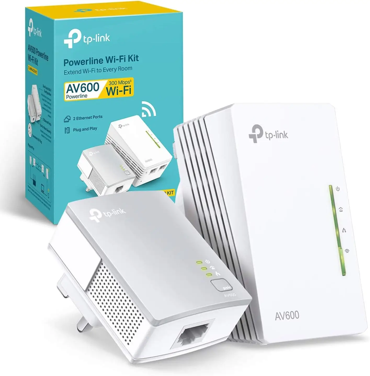 Power Line Router TP-Link TL-WPA4220 KIT AV600 Powerline Wi-Fi Extender Kit | Routers ...