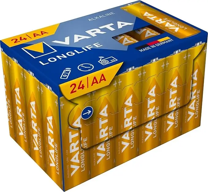 VARTA Longlife AA Batterien – 6 Stück, Alkaline, 1,5V, Made In Germany, Für Fernbedienungen, Wecker & Spielzeug