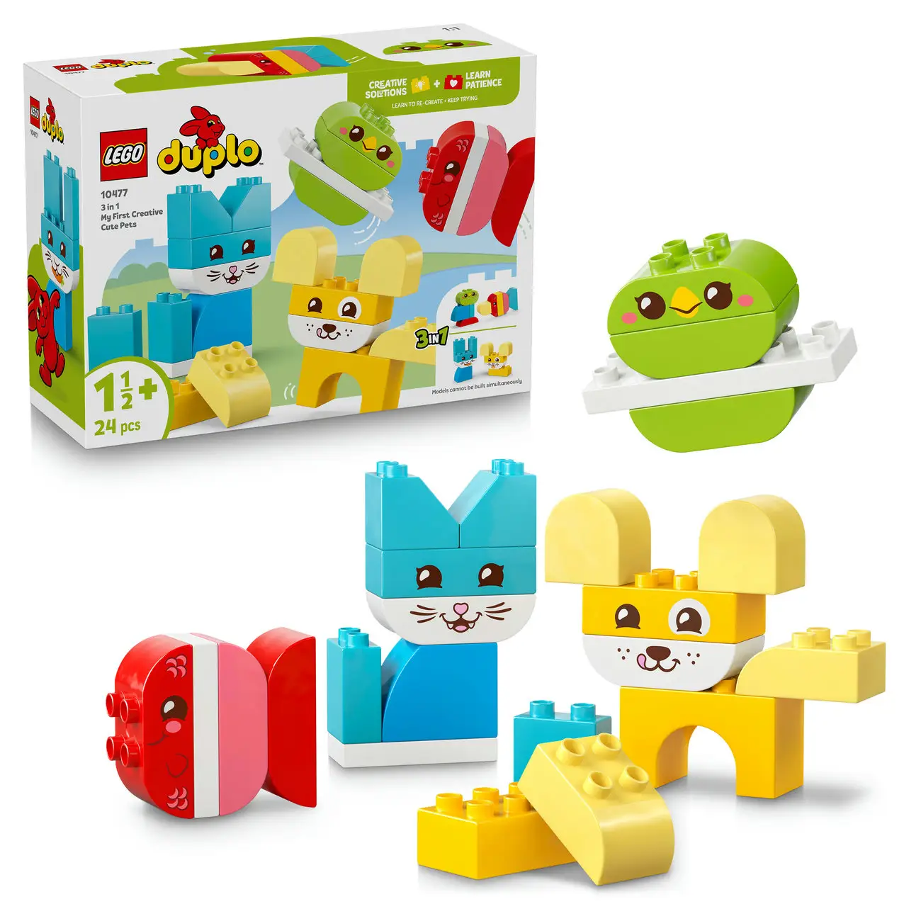 LEGO DUPLO My First 10477 3-in-1 creatieve huisdieren | Junior bouwsets ...