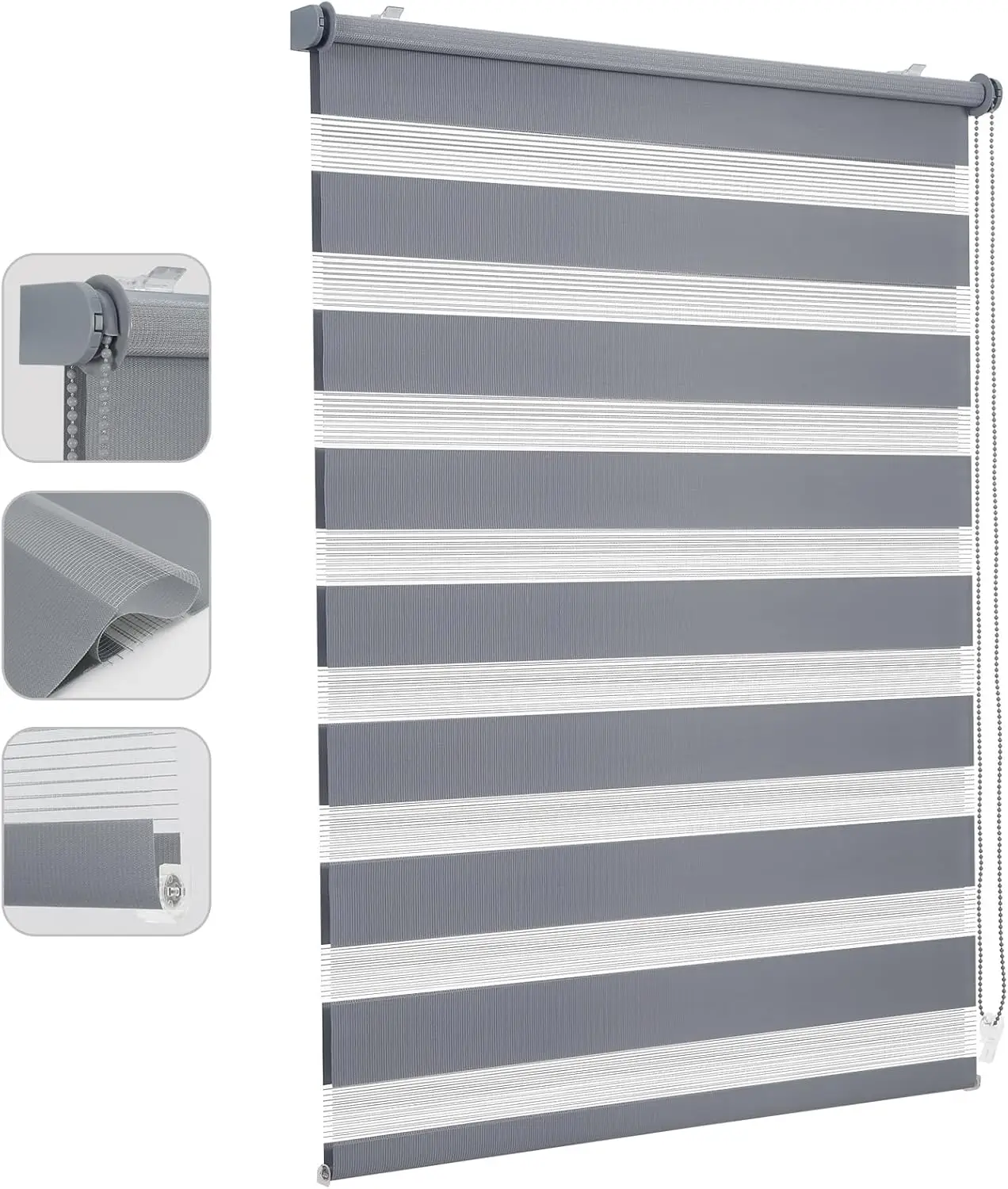 Store Double Roulant Seykey, Fixation par Clip, Sans Perforation pour ...