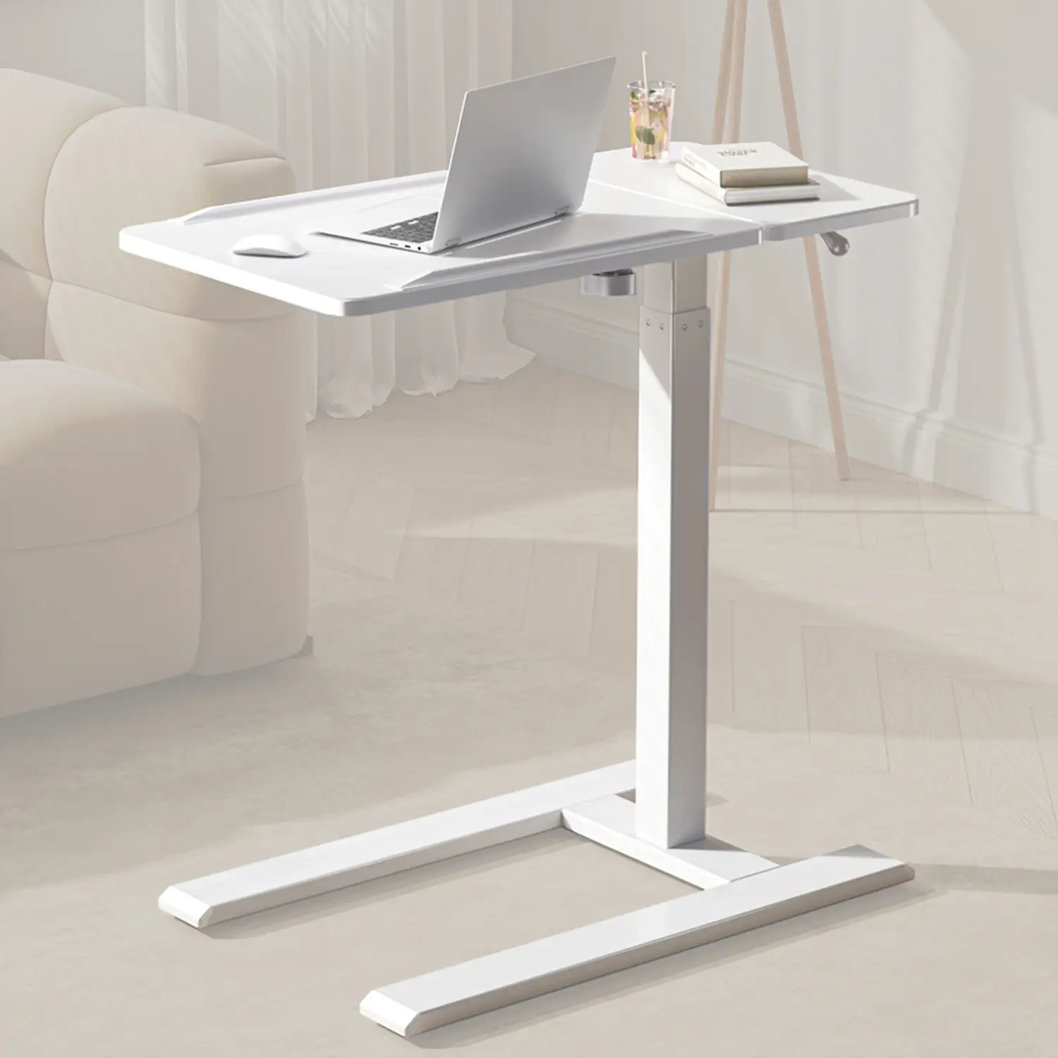 SIHOO D01 Overbed Table - Height & Tilt Adjustable, Laptop Standing ...