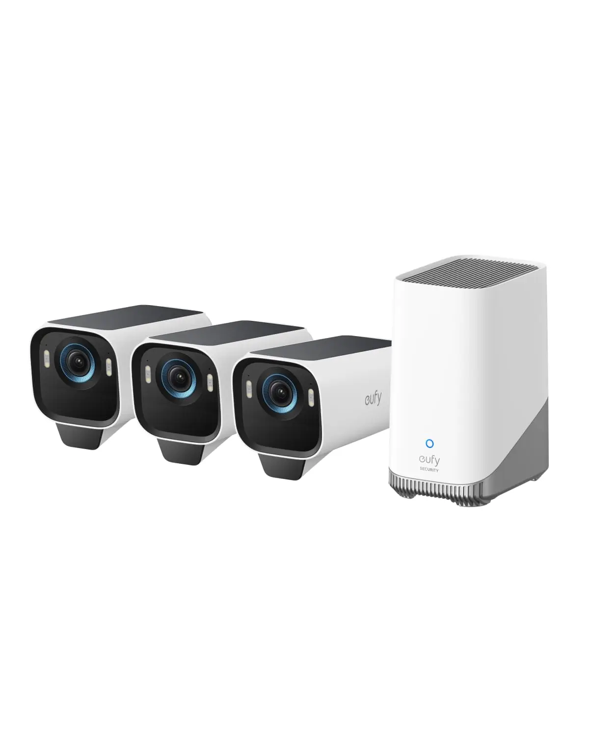 [Final Price:£409] eufy Security eufyCam S3 Pro 3-Cam Kit, Solar Camera ...
