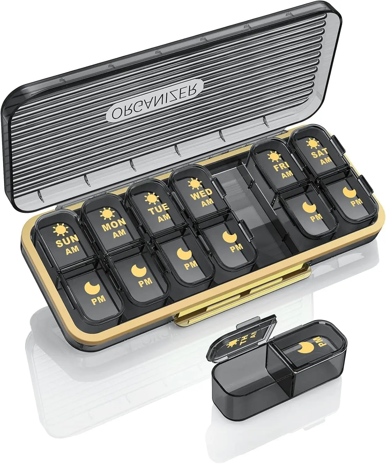 Pill Organizer 2 Times A Day, 7 Day Am Pm Pill Box - Acedada Weekly ...
