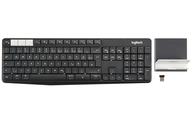 Logitech K360 Tastiera Wireless Copatta per Windows, 2,4GHz Wireless