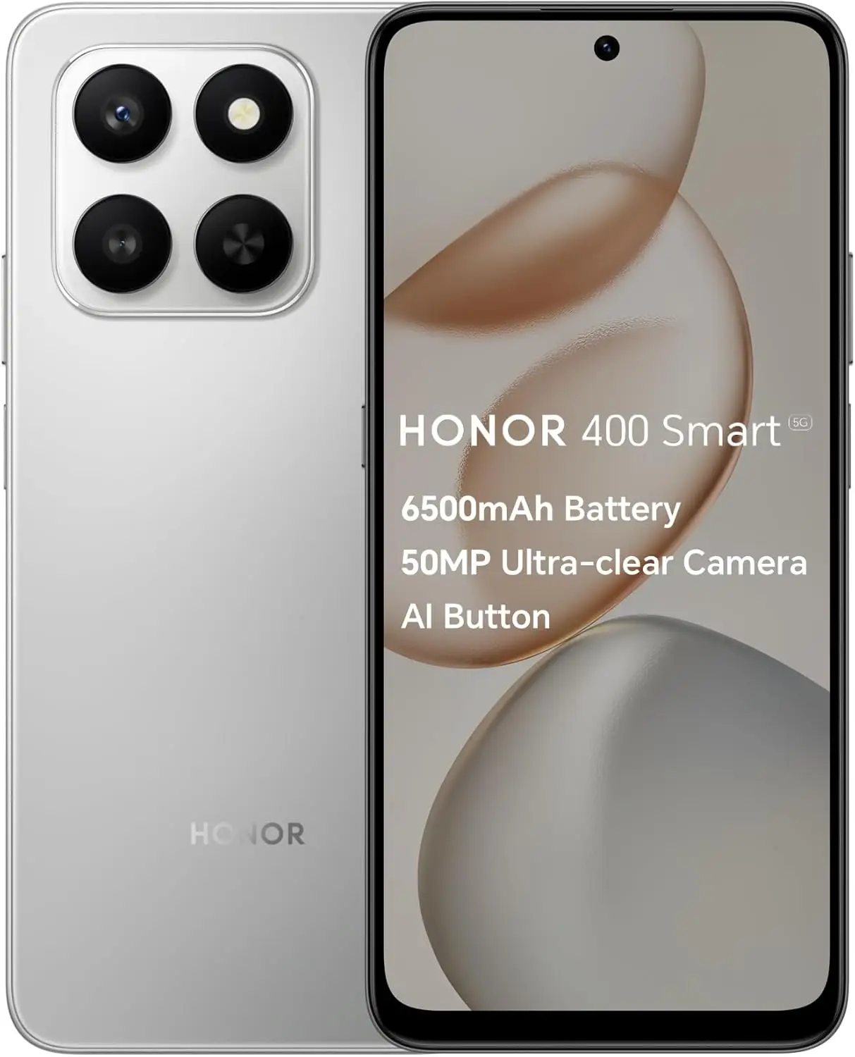 HONOR 400 Smart 5G - 4GB+128GB - Meteor Silver | Smart Phones | Joybuy
