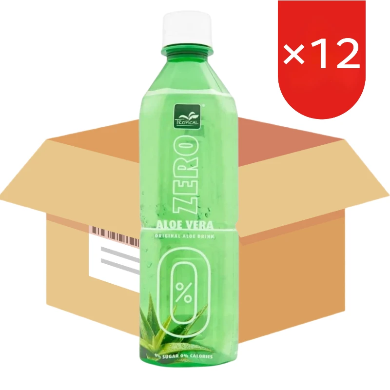 Dranken Aloe Vera Zero TROPISCHE smaak 500 ml  12 (Doos) | Groentesappen |  Joybuy