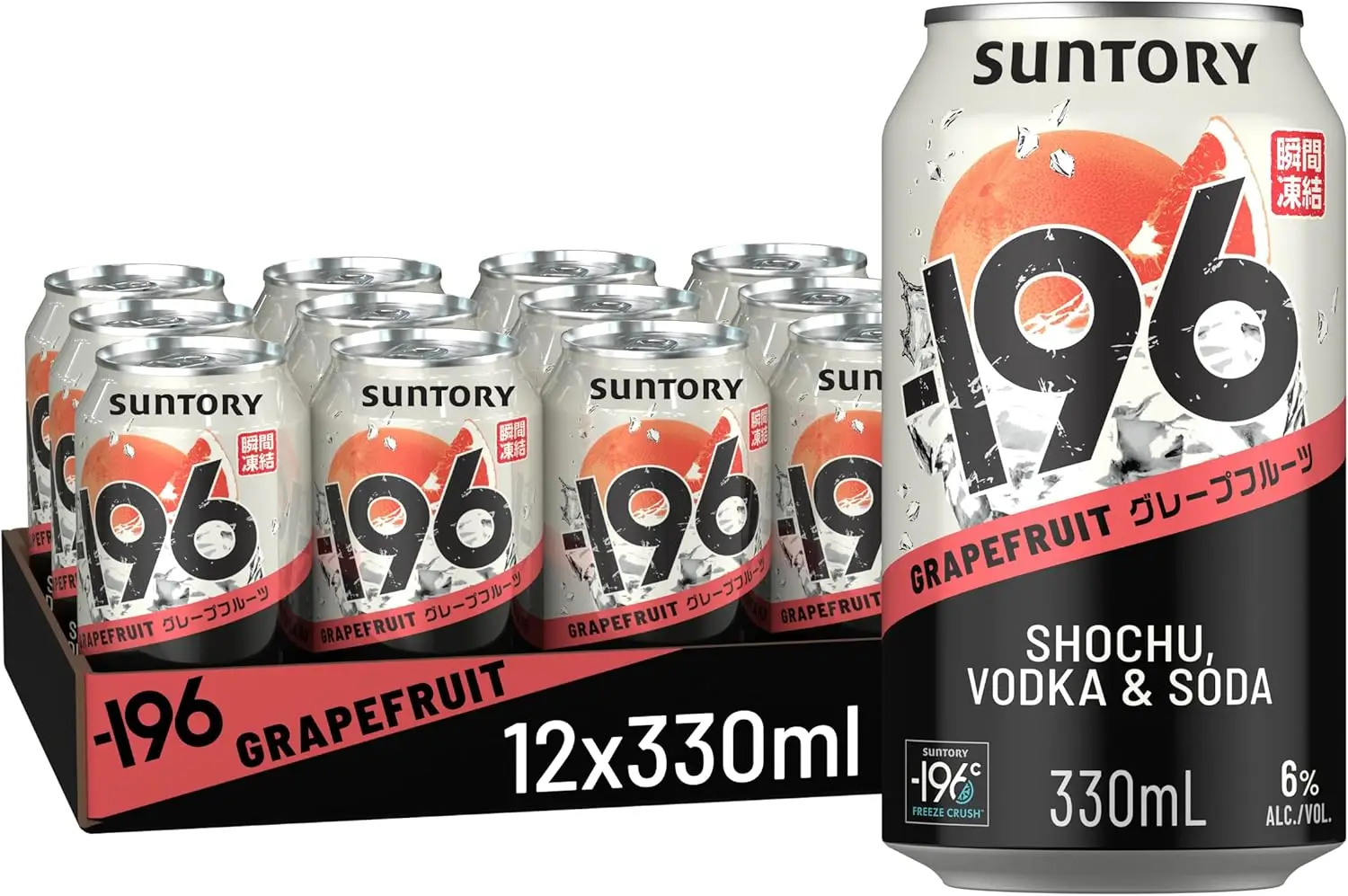 Suntory -196 Vodka Soda & Shochu Ready To Drink Cocktail