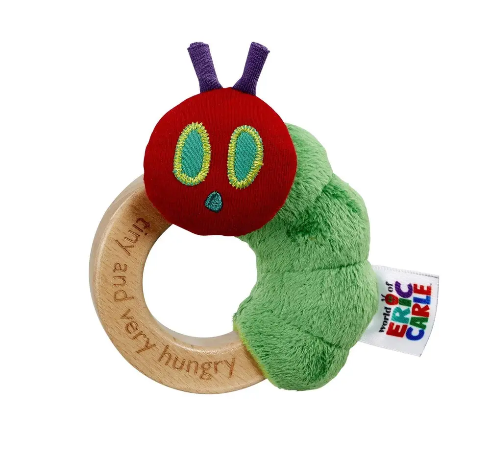 Stuffed Rattle Rings Very Hungry Caterpillar Ring Rattle | Rattles Plush Rings | Joybuy