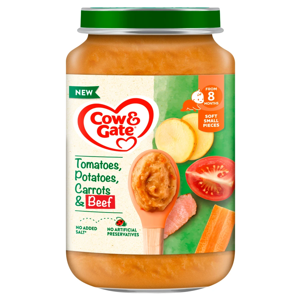 Cow & Gate Carrot Beef Tomato & Potato 8+ Months 200g | Baby Prepared ...