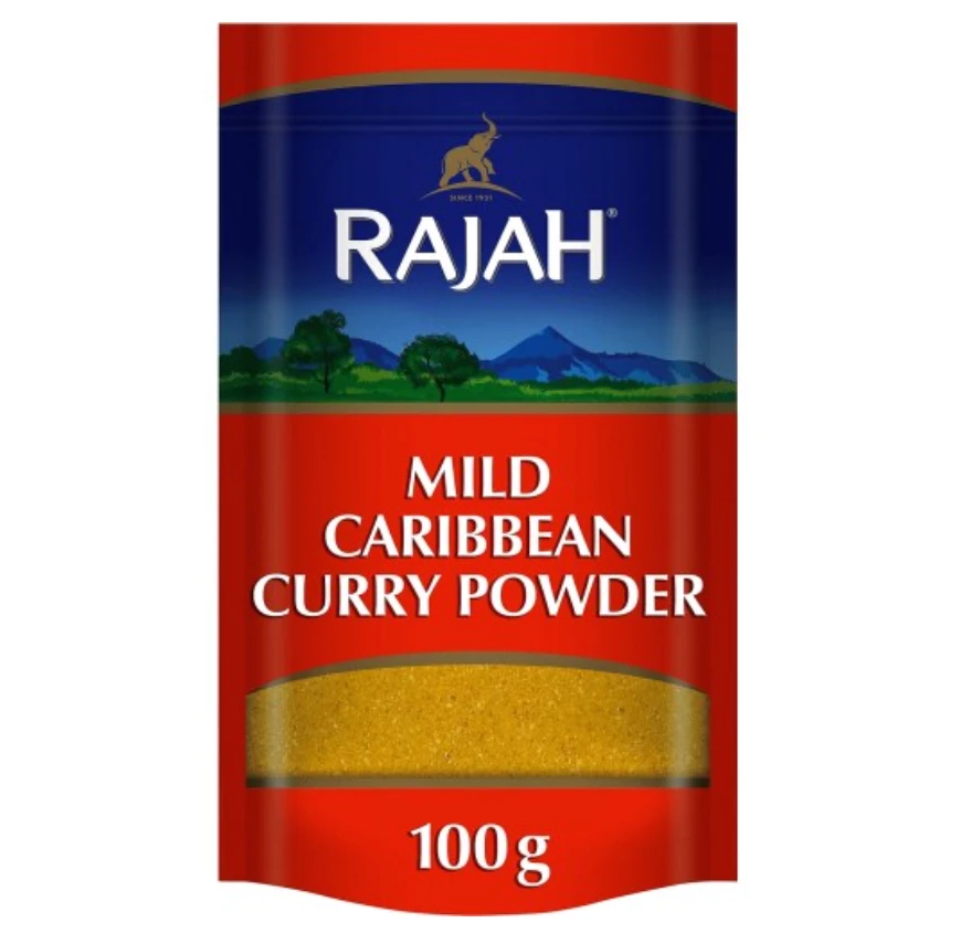 RAJAH Spices Mild Caribbean Curry Powder 100G | Cooking Ingredients ...
