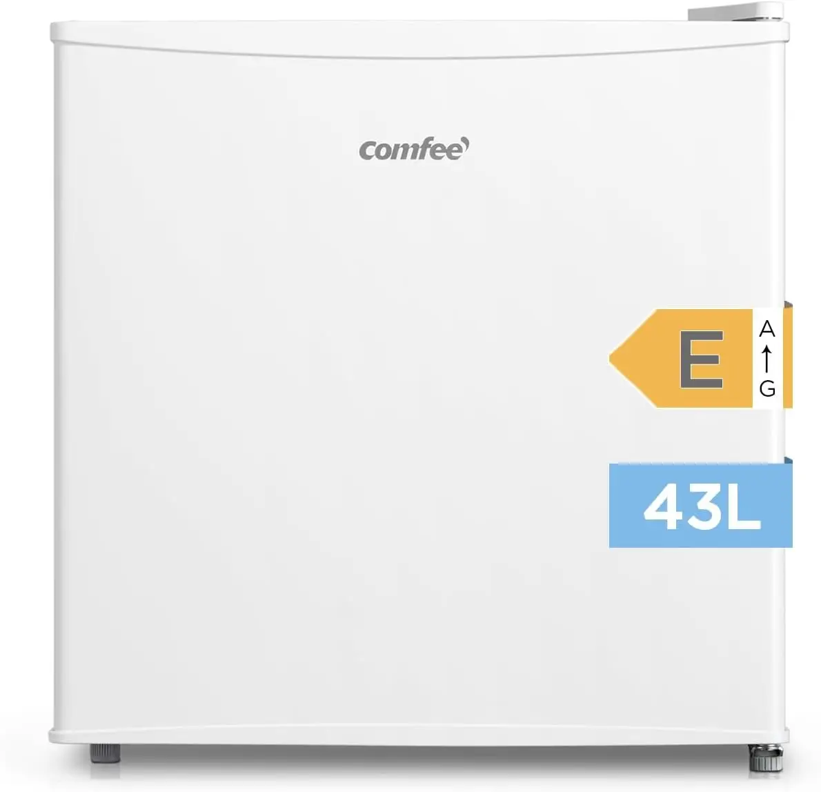 COMFEE RCD113WH2RT(E) Kleiner Kühlschrank – 116 Liter, 100 L Kühlen + 16 L Gefrierfach, Retro-Design, Einstellbare Temperatur, Leise (39 DB), Energieeffizienz E, Für Büro & Schlafzimmer