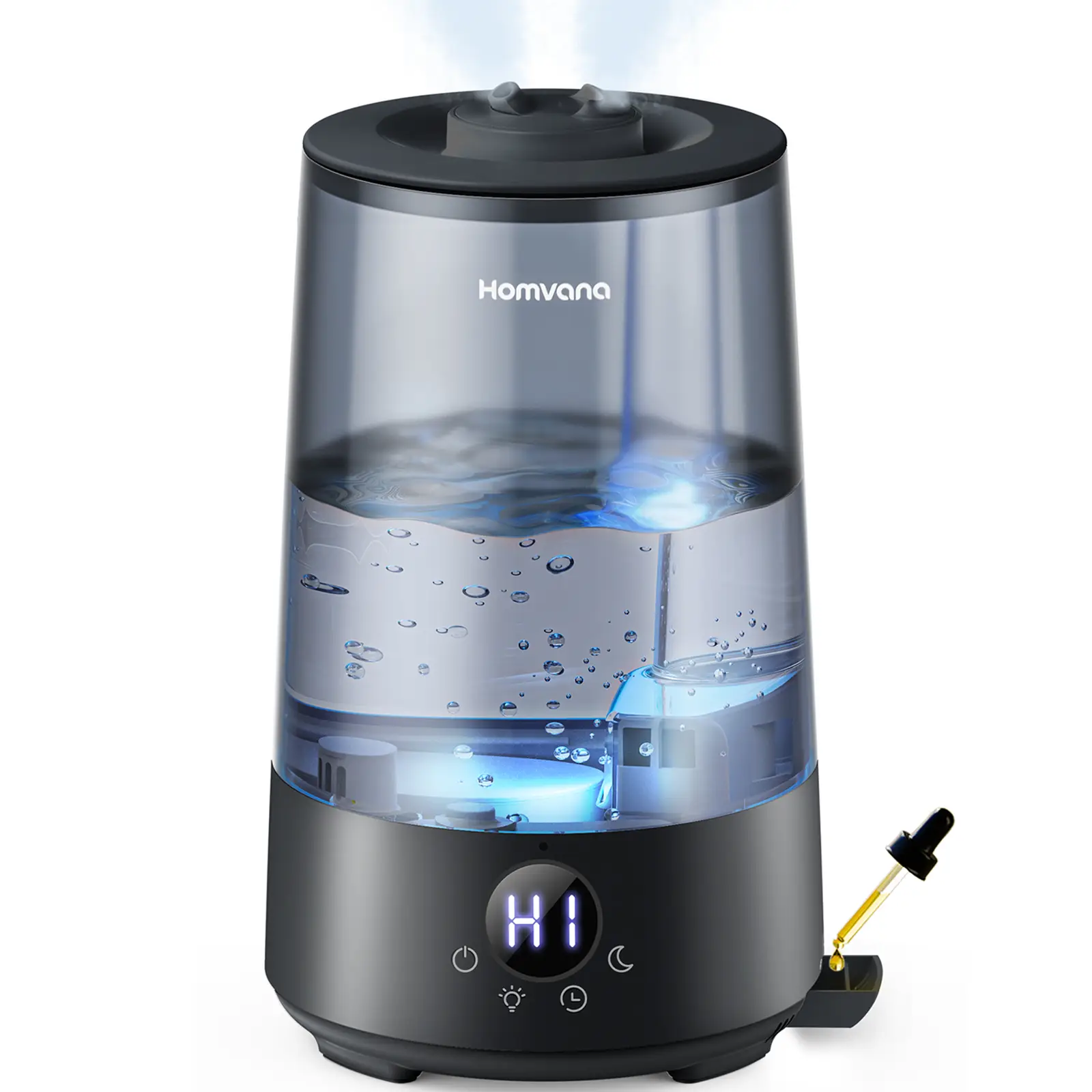 Homvana 3.6L Humidifier H101 Black - Top-Fill, SilentSpary™ Tech, 360 ...