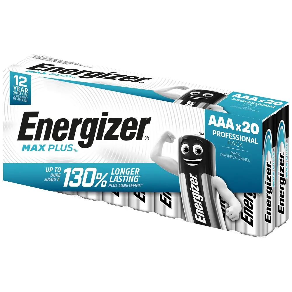 Energizer AAA Max Plus Alkaline - Pack of 20 | Batteries & Power Banks ...