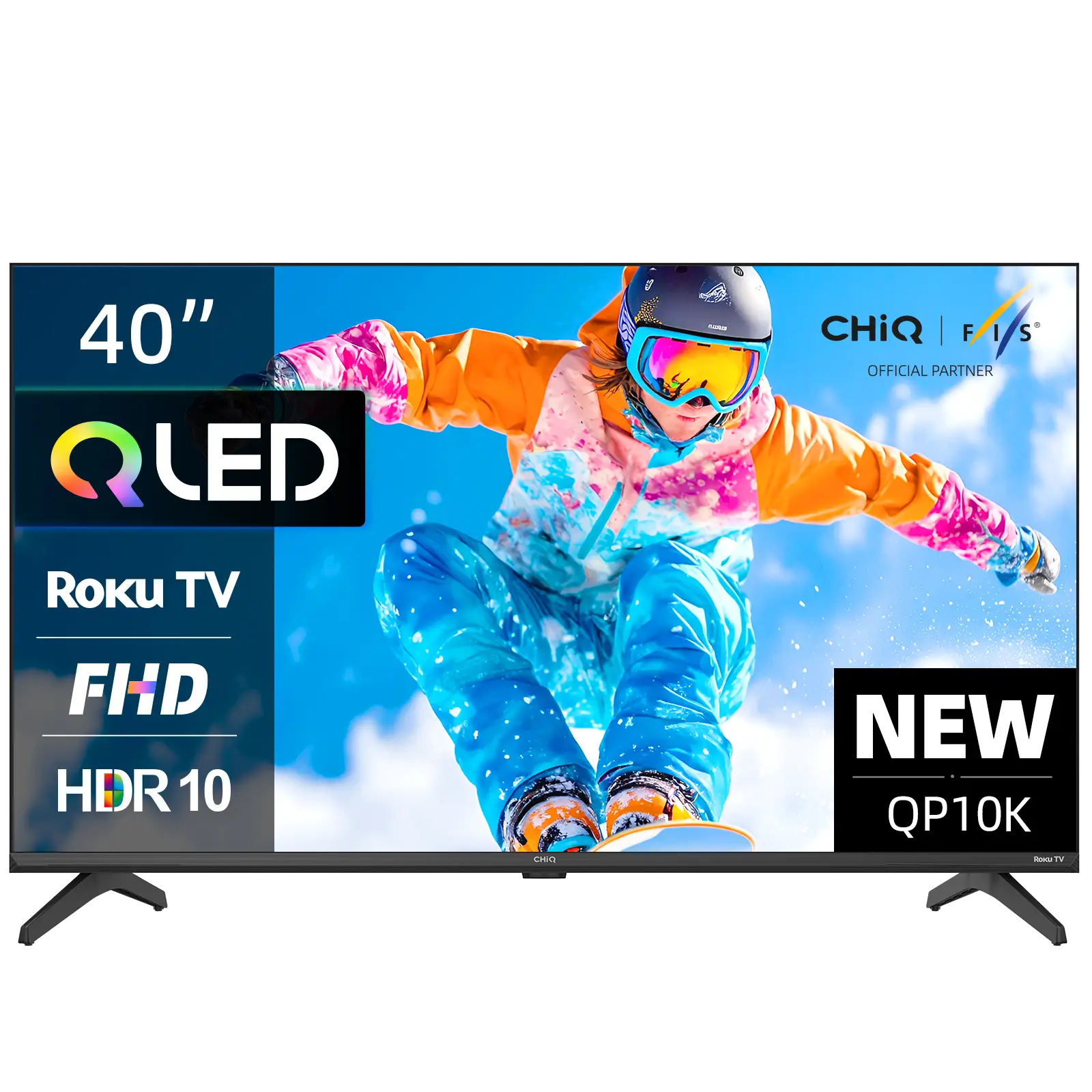 CHiQ 40QP10K HD Smart QLED Roku TV HDR10 | Television | Joybuy