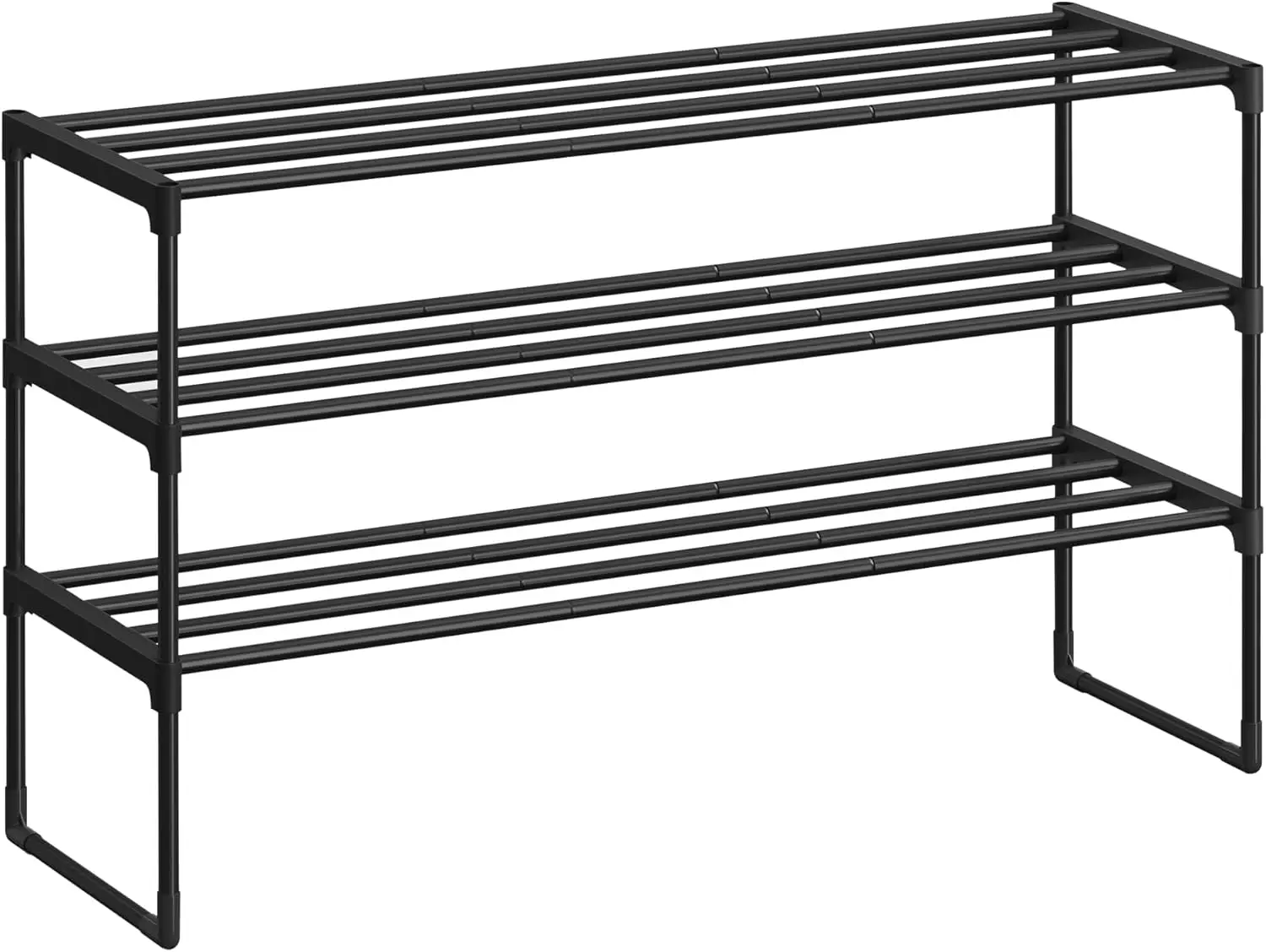 Schuhregal Mit 3 Ablagen – Platzsparend, PP-Kunststoff, Weiß, 26,5x24,5x30 Cm, Modulares Stecksystem