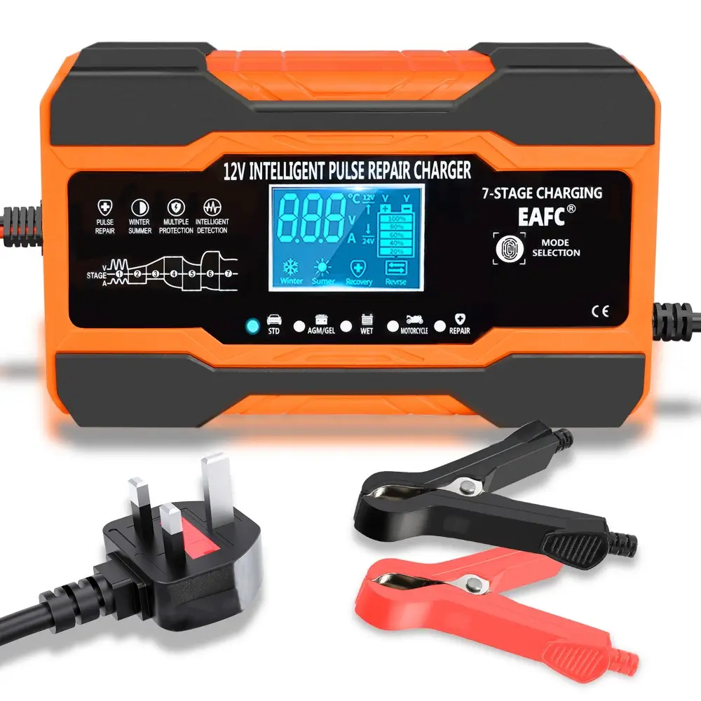 Eafc Car Battery Charger 12a 12v 180w Fully Automatic Digital Car ...