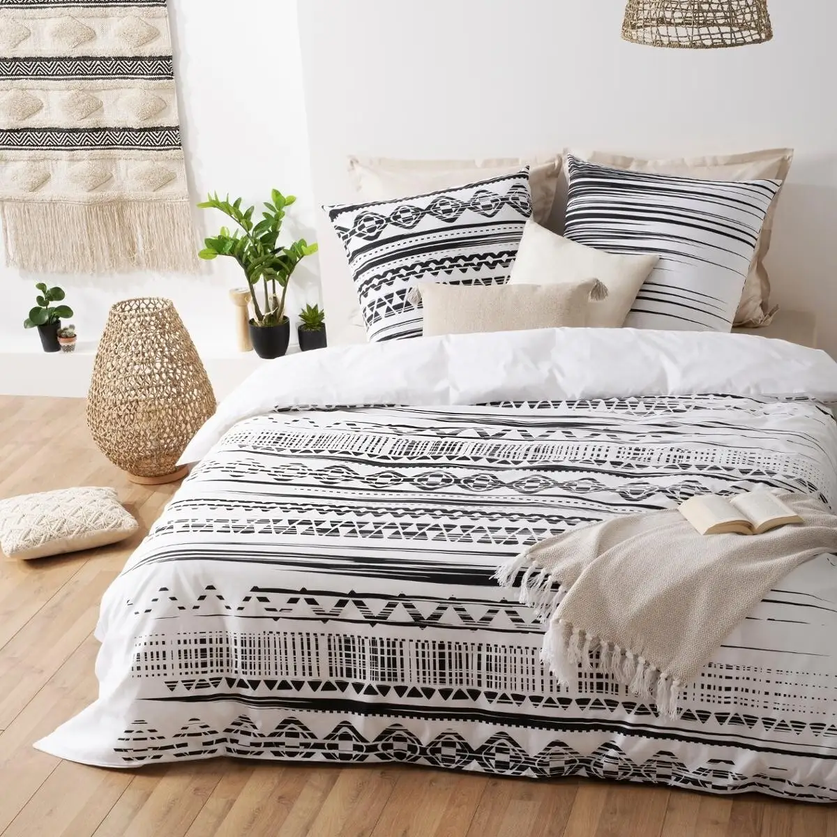 Beddengoed Bluey 100% katoen, groen, omkeerbaar dekbedovertrek 140 x 200 cm kussensloop, met Bluey, Bingo en Bandit