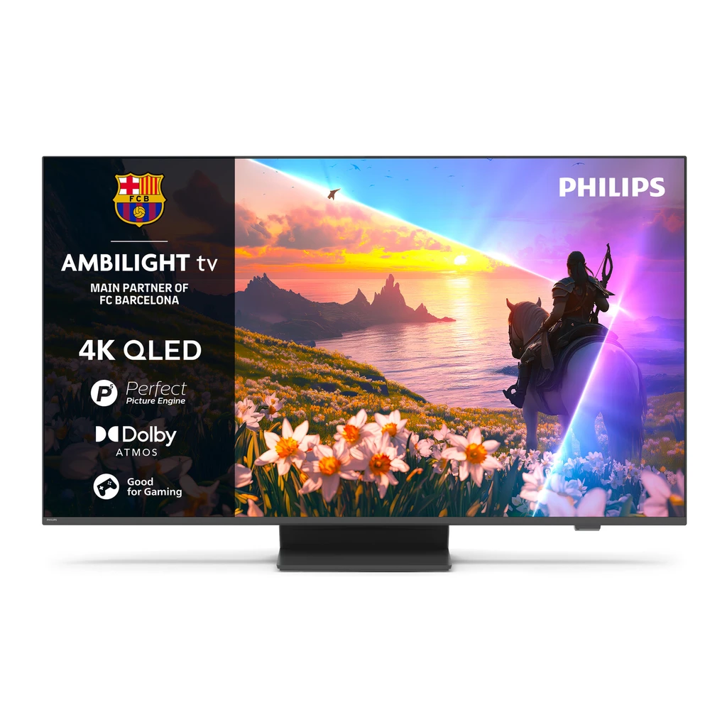 Philips Ambilight 55OLED769 4K OLED Smart TV | 55 Pollici, P5 AI Perfect Picture, Titan OS, Dolby Vision E Atmos, Cornice Metallica