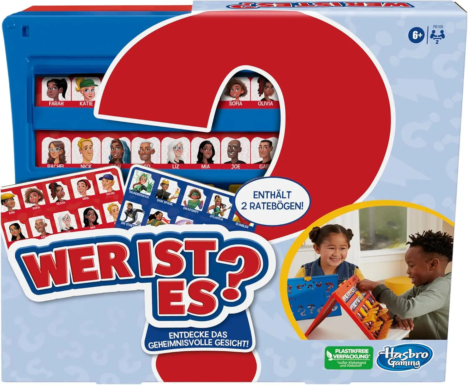 Hasbro Gaming Wer ist es? Brettspiel für Kinder ab 6 Jahren, für 2