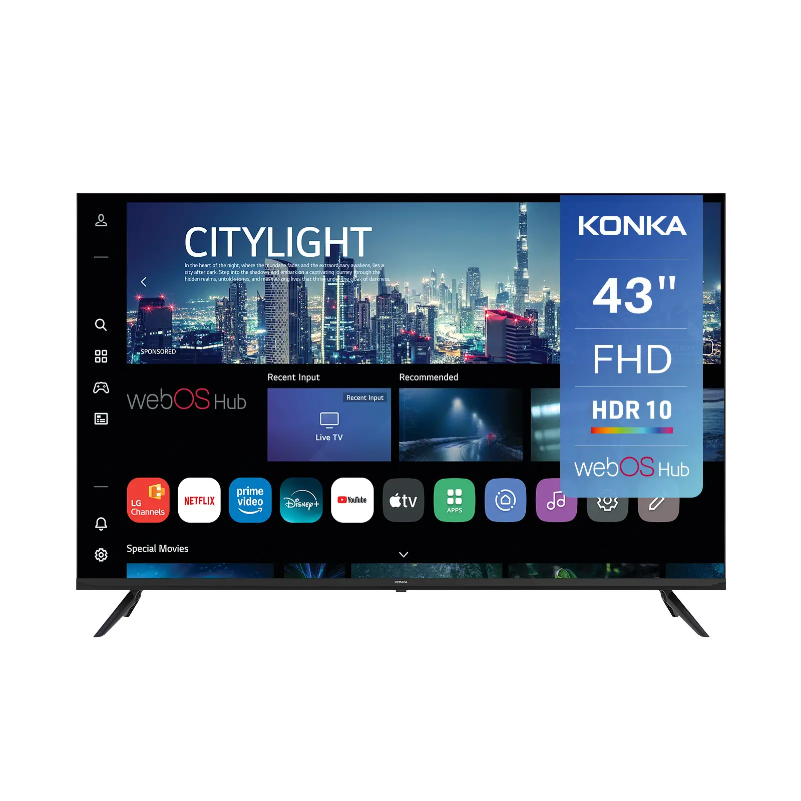 Téléviseur LED 43 pouces Full HD KONKA