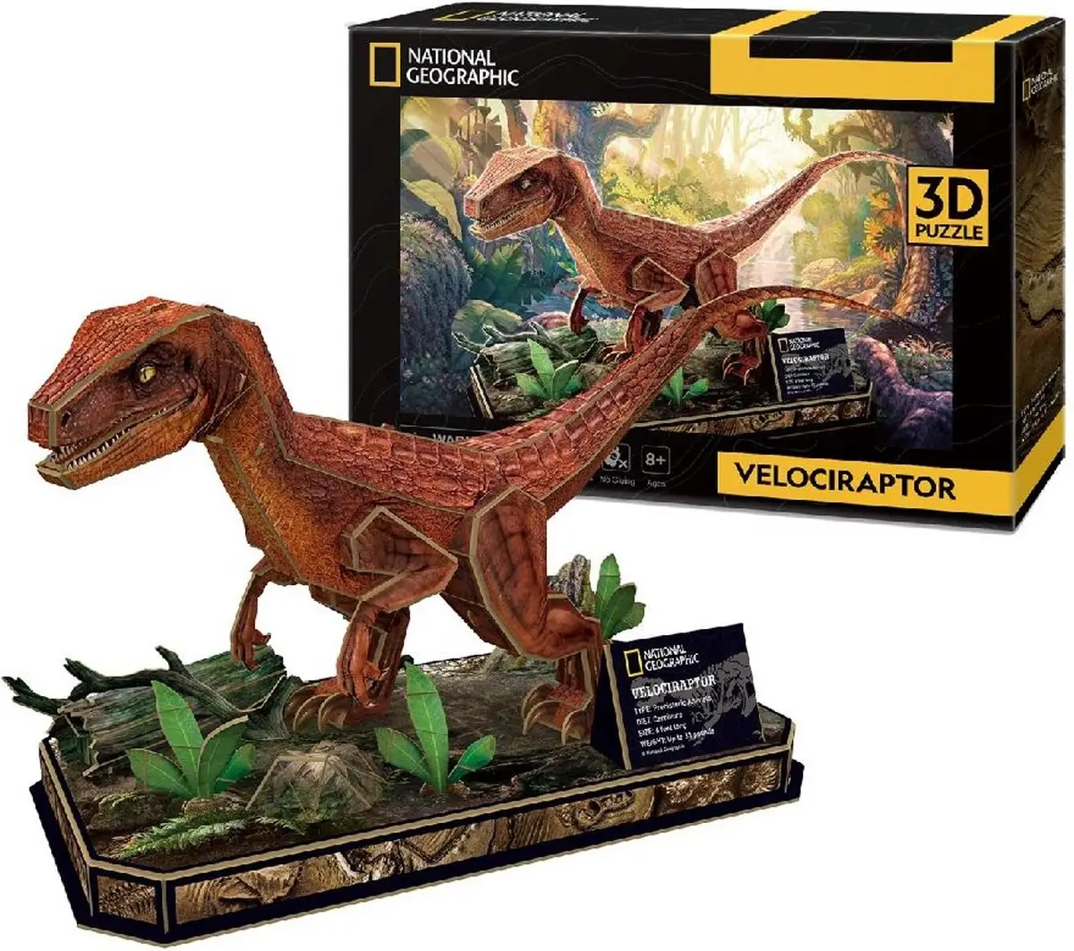 CUBIC FUN 3D Puzzel Velociraptor - 63 stuks | Puzzels | Joybuy
