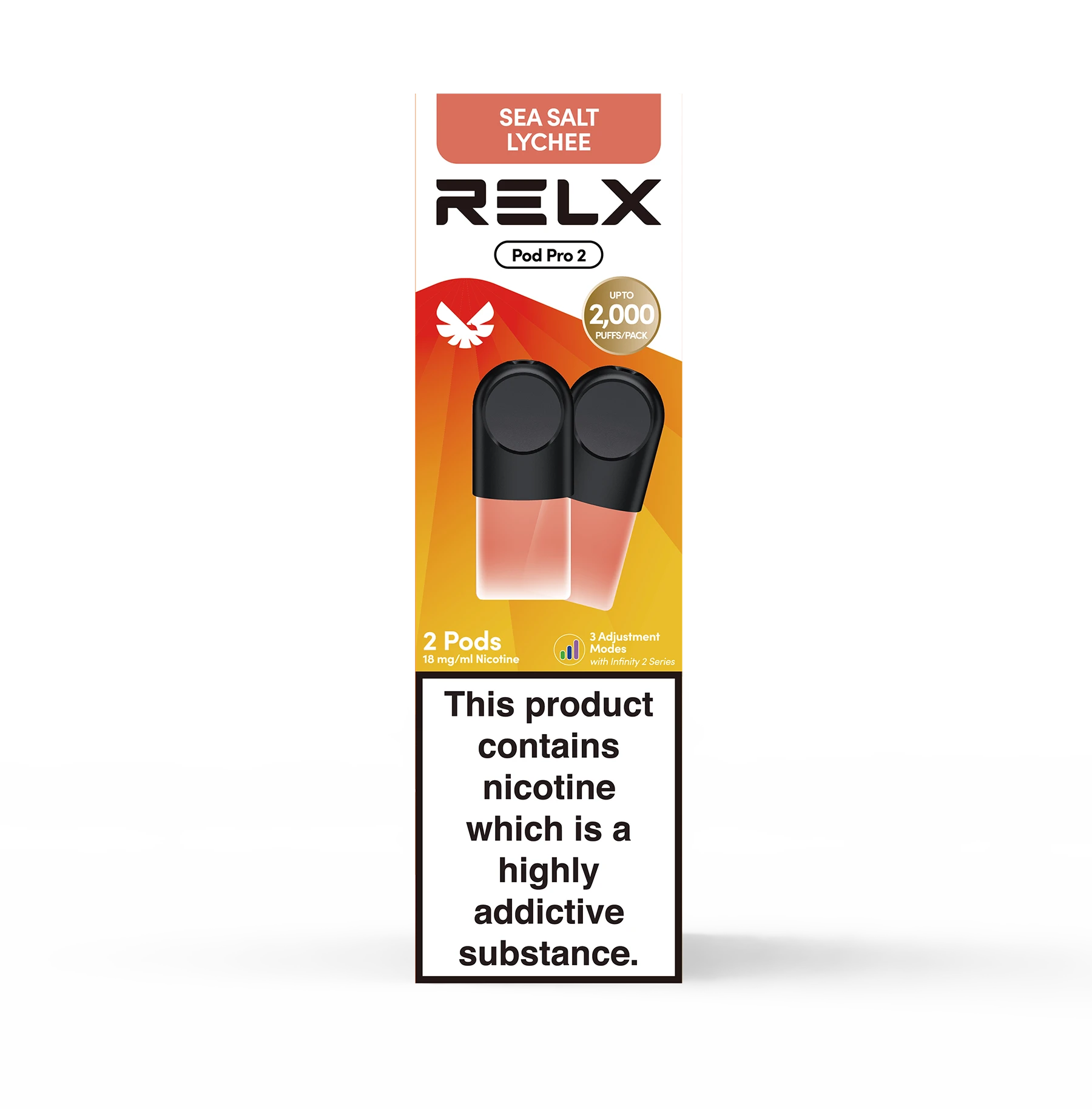 relx lychee pod Seasalt Pre-filled 2 Pods Pack | Pods NomadRover 7