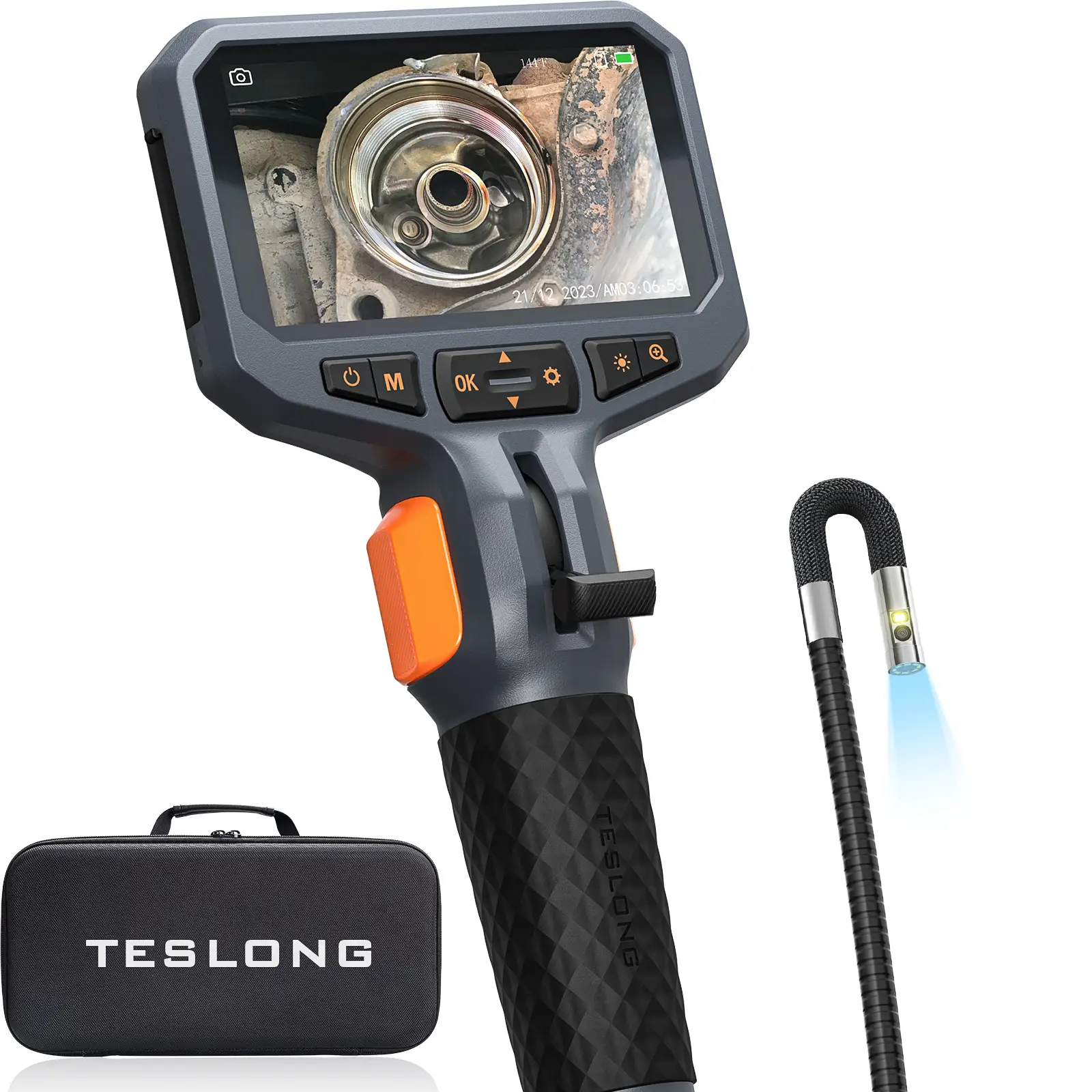 Teslong TD450S Articulating 8.5mm dual lens Inspection Camera, 4.5 ...