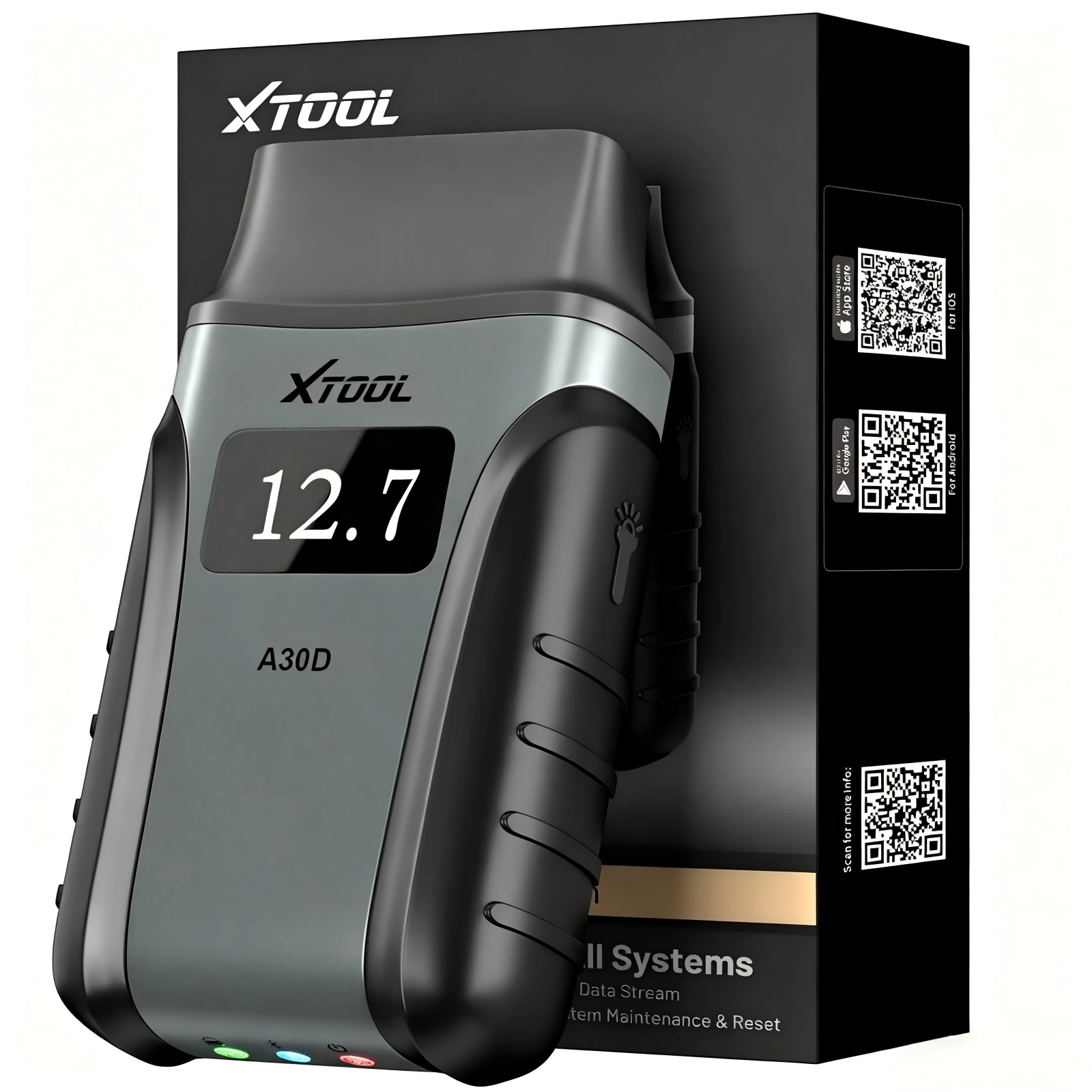 XTOOL A30D OBD2-diagnoseapparaat, draadloze autodiagnosetool met 19 ...