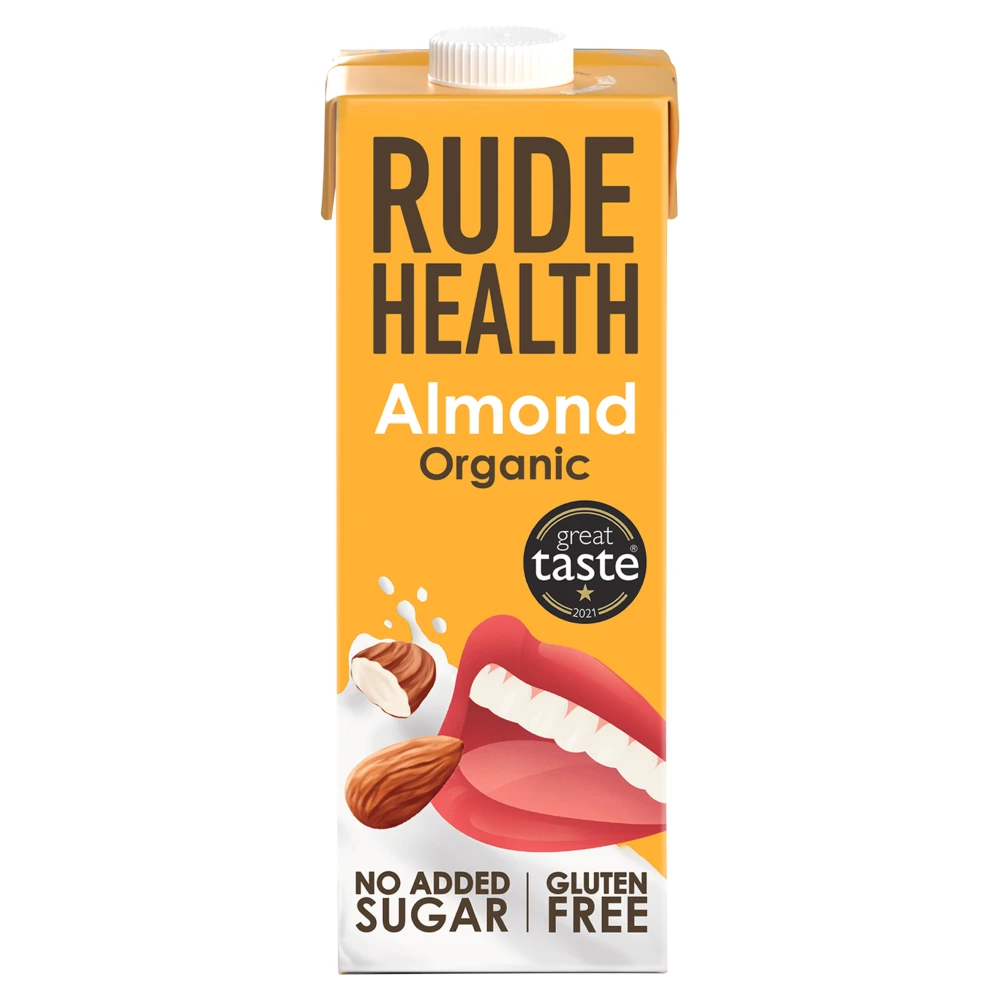 Rude Health Organic gluten Free Almond Drink 1L | Ambient Plant Based ...