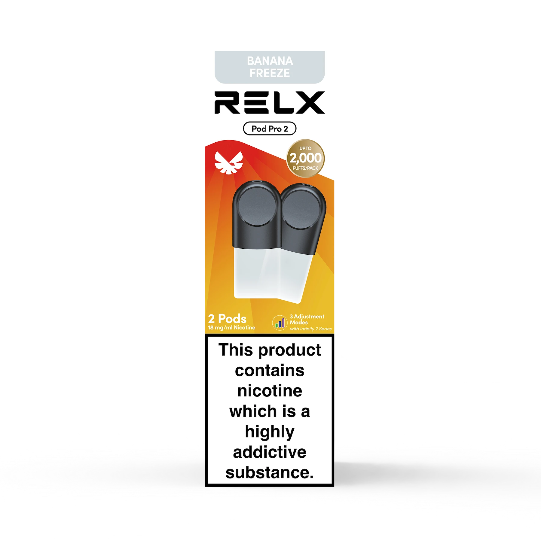 relx pod white freeze RELX Infinity Pod White Freeze – Ice Cream Single Pack 01 main image 1
