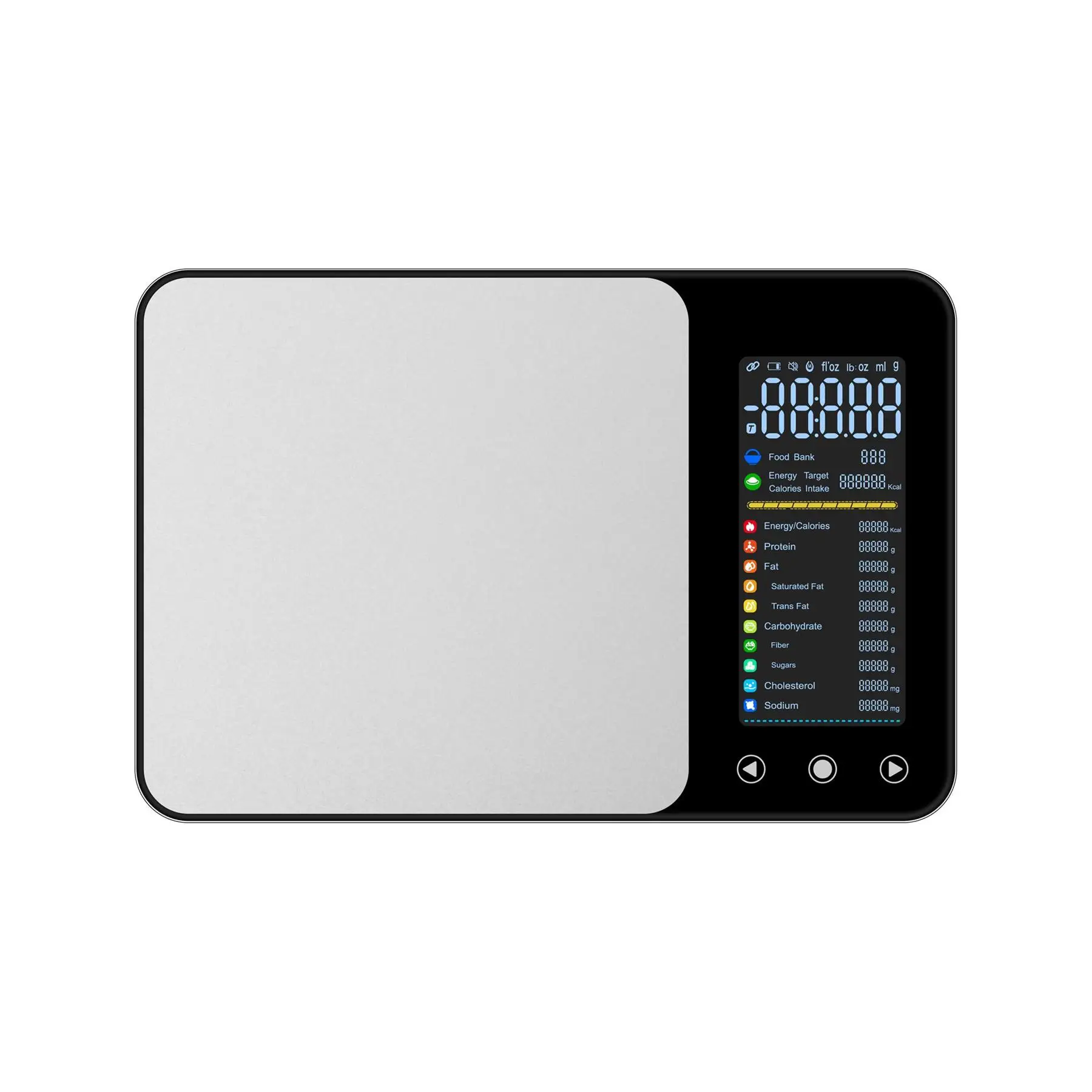 Unique Smart Nutrition Food Scale 5kg, On-Scale Nutrient Display & APP ...