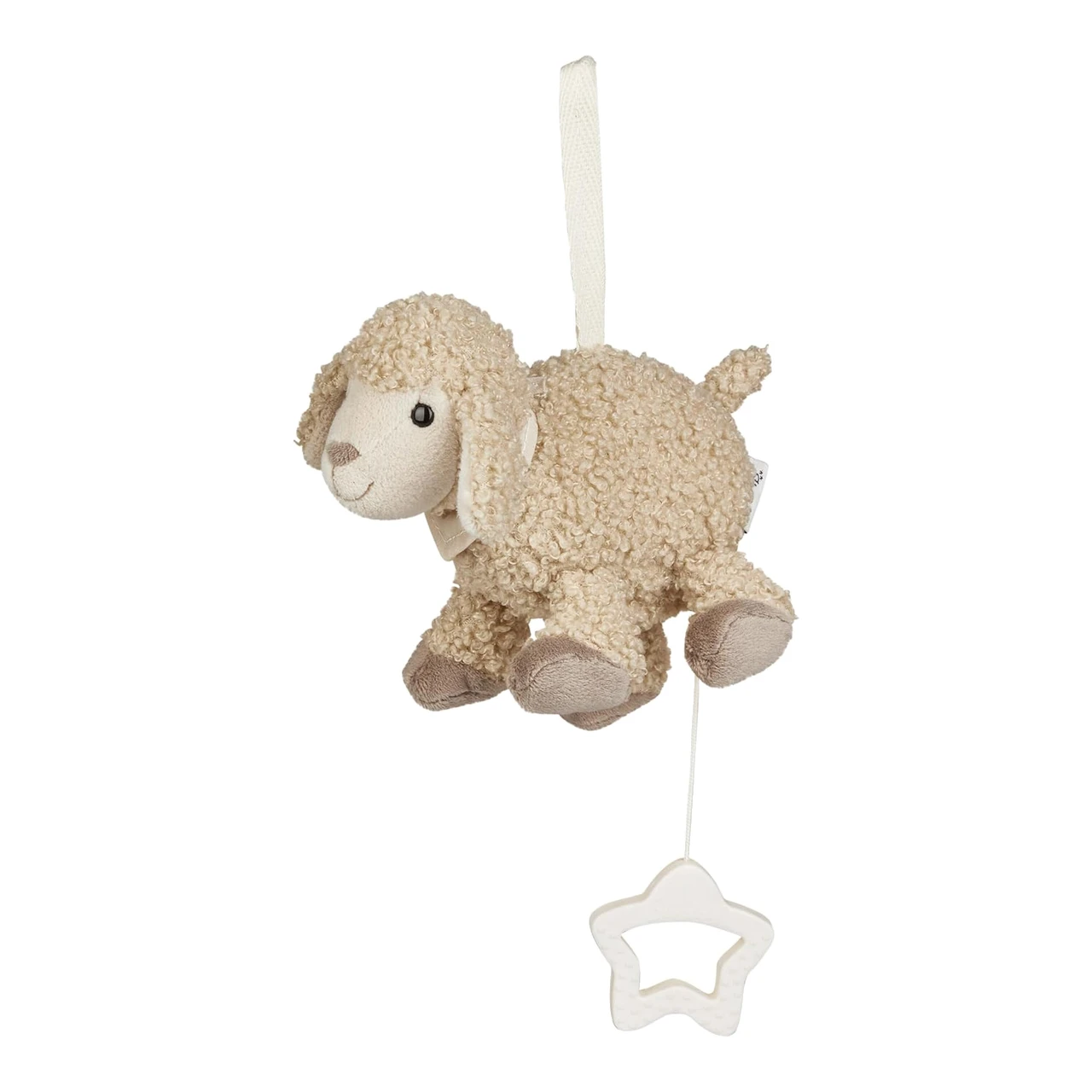 Sterntaler Kuscheltier Schaf Flocke – Weiches Boucle-Plüsch Mit Rassel | Baby Spielzeug Ab Geburt