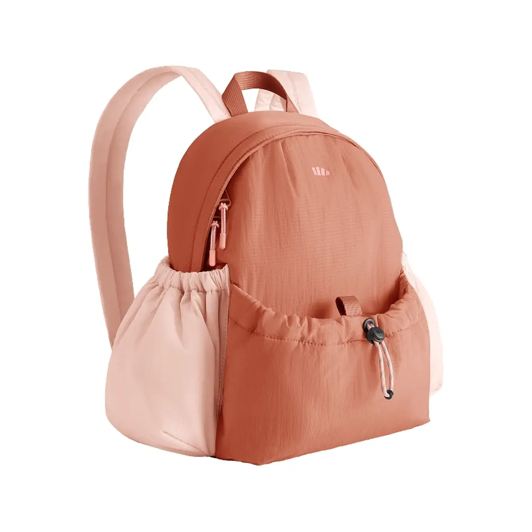 Beneunder LC183, erweiterbarer Rucksack 10L, wasserdichter und leichter Reise-Rucksack mit erweiterbarer Kapazität, spritzwassergeschützt und versteckte Taschen für Pendeln/Wandern, Unisex Essentials, Rot-Pink