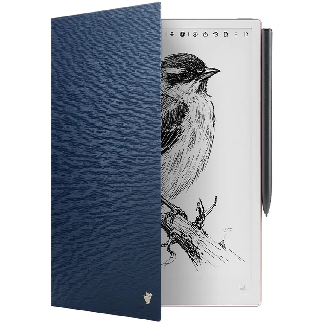 iFLYTEK AINOTE 2 Étui Folio de protection pour tablette 10,65 pouces, cuir PU, fin et léger, étanche, anti-poussière, bleu marine foncé