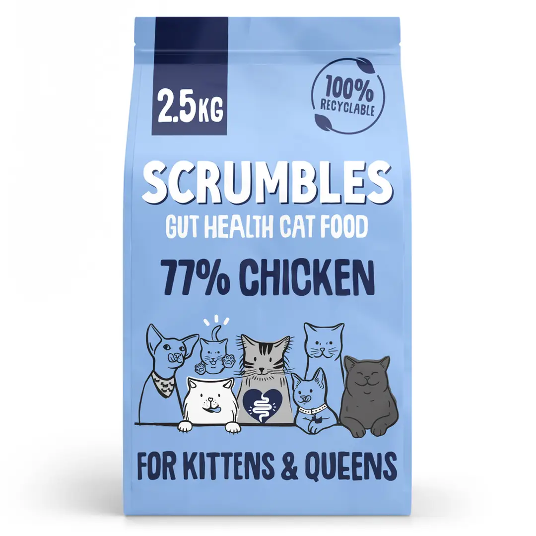 Scrumbles Dry Kitten Food Chicken 2.5kg