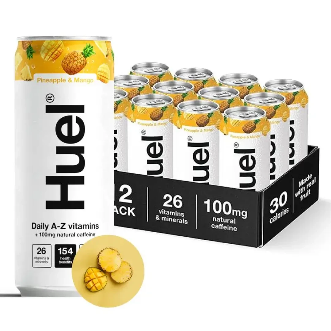 Huel Daily A-Z Vitamin, Energy Sparkling drink Pineapple & Mango 12*330ml