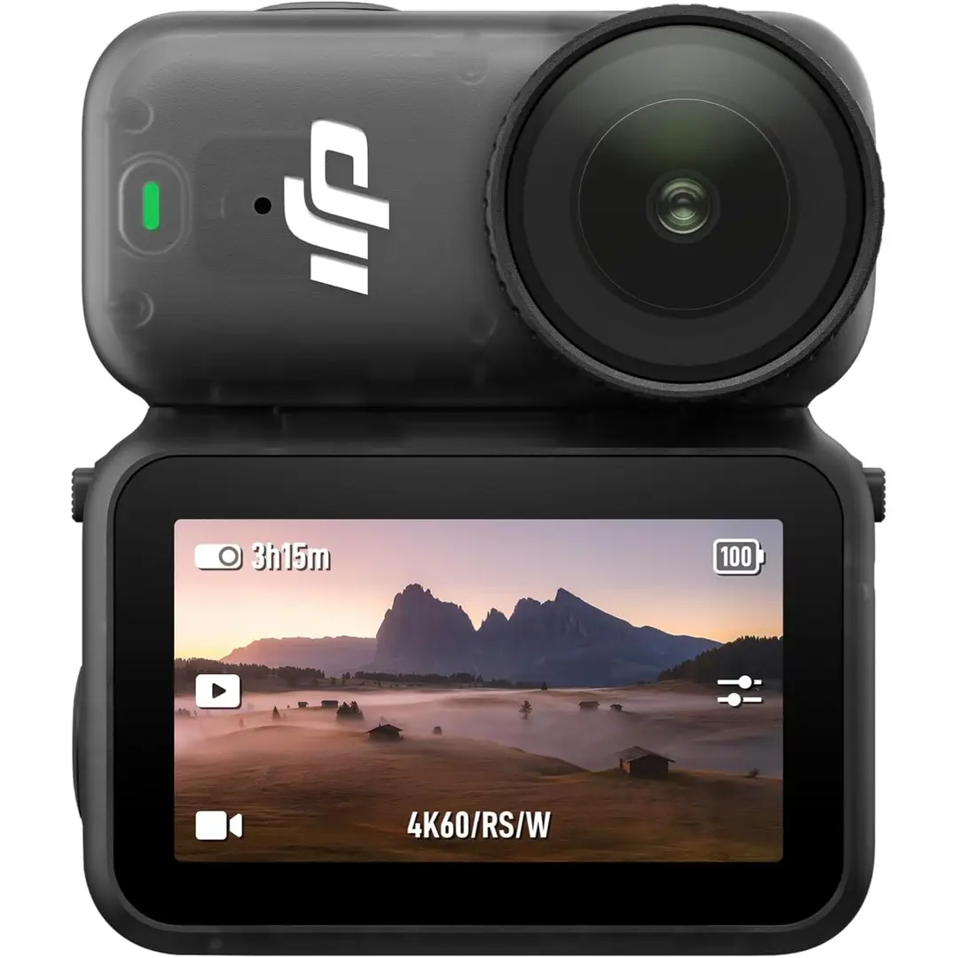 DJI Osmo Nano standaard combo (128GB) kleine 4K/60fps actiecamera met 1/1.3″ sensor, 143° groothoekbeeld, 200 min opname, snelle contentoverdracht, magnetische POV-camera 4K voor sport en vlog