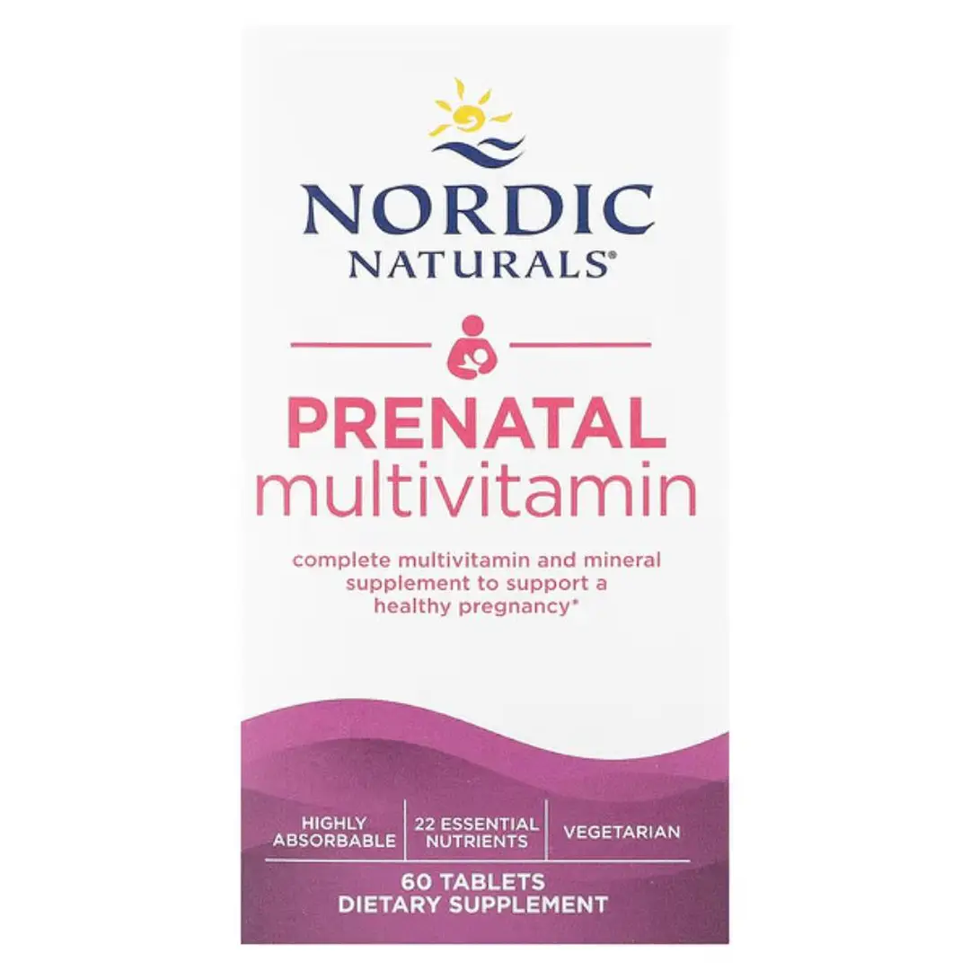 Nordic Naturals Multivitamin Daily Wellness Support Prenatal Tablets - 60 Tablets