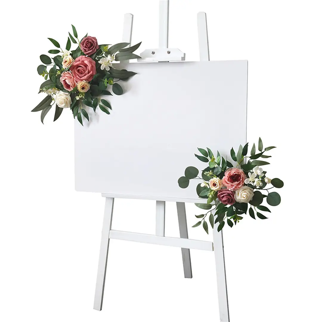Yuejia Lot de 2 bouquets de fleurs artificielles - 50 cm 