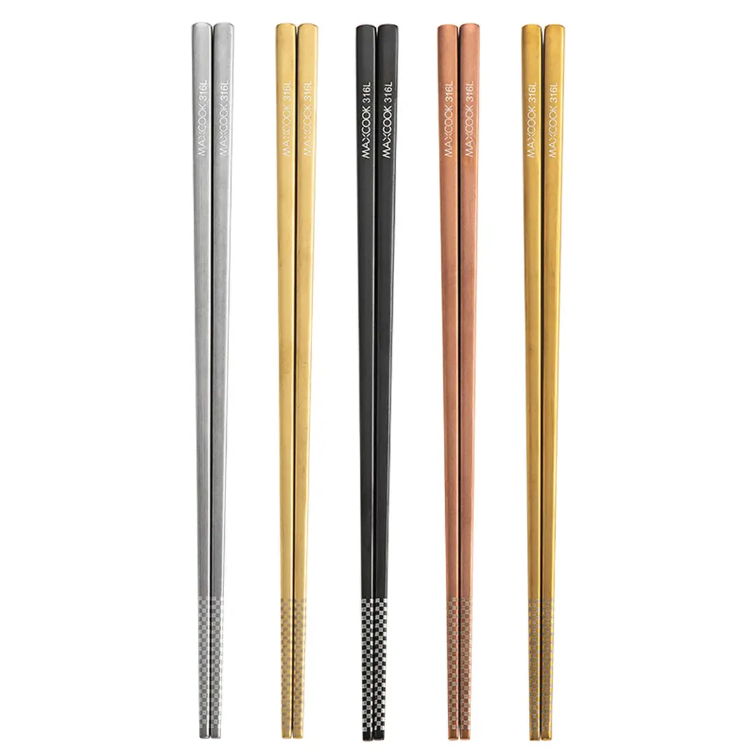 Maxcook Farbentrennungs-Essstäbchen - 5 Paare - leicht zu trennen und gesund