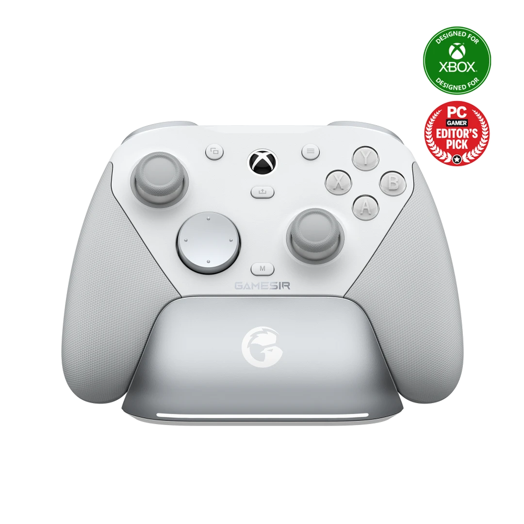GameSir G7 Pro Tri-Mode Xbox bedrade, pc- en mobiele draadloze controller - Mech White voor Xbox Series X|S, Xbox One, pc, Android, Steam