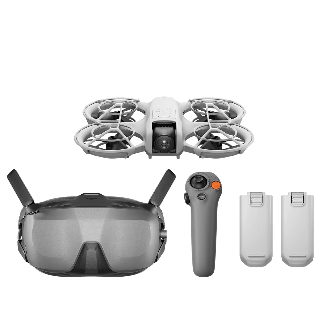 DJI Neo Motion Fly More Combo, Mini Drone with 4K UHD Camera for Adults, 135g Self Flying Drone that Follows You, Palm Takeoff, Subject Tracking, QuickShots, with RC Motion 3 and 3 Batteries
